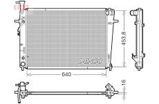 Chladič, chlazení motoru DENSO DRM41029