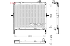 Chladič, chlazení motoru DENSO DRM43001