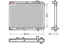 Chladič, chlazení motoru DENSO DRM43008