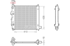 Chladič motora DENSO DRM43015