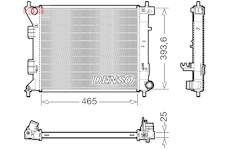 Chladič, chlazení motoru DENSO DRM43016