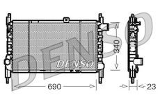 Chladič, chlazení motoru DENSO DRM44003