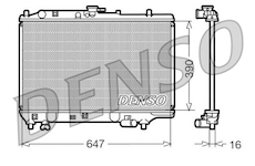 Chladič, chlazení motoru DENSO DRM44006