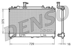 Chladič, chlazení motoru DENSO DRM44011