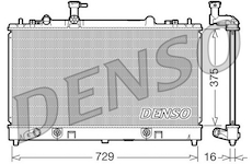 Chladič, chlazení motoru DENSO DRM44024