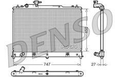 Chladič, chlazení motoru DENSO DRM44025