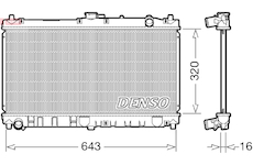 Chladič, chlazení motoru DENSO DRM44031