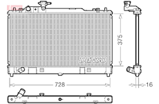 Chladič, chlazení motoru DENSO DRM44033