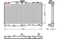 Chladič, chlazení motoru DENSO DRM44050