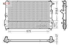 Chladič, chlazení motoru DENSO DRM44055