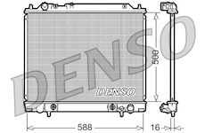 Chladič, chlazení motoru DENSO DRM45013