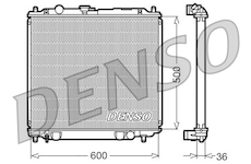 Chladič, chlazení motoru DENSO DRM45014