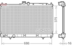 Chladič, chlazení motoru DENSO DRM45036