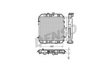 Chladič, chlazení motoru DENSO DRM45200
