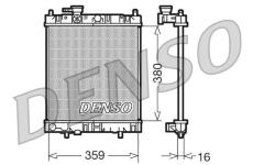 Chladič, chlazení motoru DENSO DRM46001