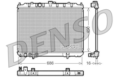 Chladič, chlazení motoru DENSO DRM46005