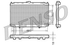 Chladič, chlazení motoru DENSO DRM46011