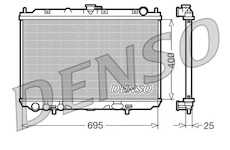 Chladič, chlazení motoru DENSO DRM46016