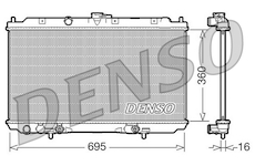 Chladič, chlazení motoru DENSO DRM46024