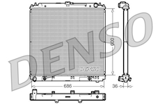 Chladič, chlazení motoru DENSO DRM46032