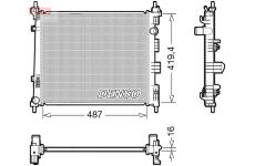 Chladič, chlazení motoru DENSO DRM46069