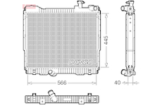 Chladič, chlazení motoru DENSO DRM46074