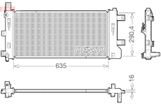 Chladič, chlazení motoru DENSO DRM46105