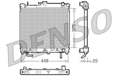 Chladič, chlazení motoru DENSO DRM47003