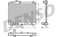 Chladič, chlazení motoru DENSO DRM47007