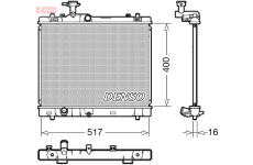 Chladič, chlazení motoru DENSO DRM47032