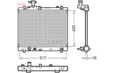 Chladič, chlazení motoru DENSO DRM47033