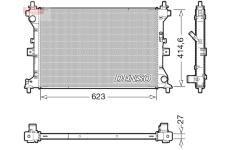 Chladič, chlazení motoru DENSO DRM47039