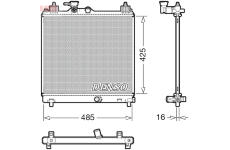 Chladič, chlazení motoru DENSO DRM47042