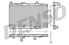 Chladič, chlazení motoru DENSO DRM50005