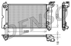 Chladič, chlazení motoru DENSO DRM50010