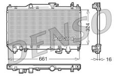 Chladič, chlazení motoru DENSO DRM50017