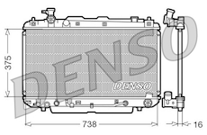 Chladič, chlazení motoru DENSO DRM50022