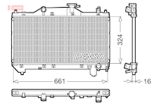 Chladič, chlazení motoru DENSO DRM50031