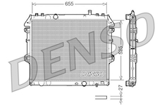 Chladič, chlazení motoru DENSO DRM50039