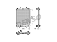 Chladič, chlazení motoru DENSO DRM50040