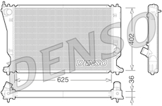 Chladič, chlazení motoru DENSO DRM50073