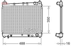 Chladič, chlazení motoru DENSO DRM50080