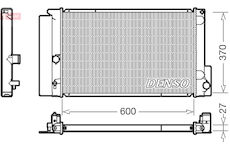 Chladič, chlazení motoru DENSO DRM50087