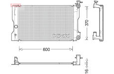 Chladič, chlazení motoru DENSO DRM50091