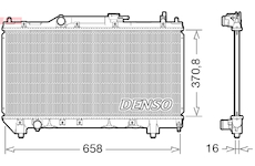 Chladič, chlazení motoru DENSO DRM50117