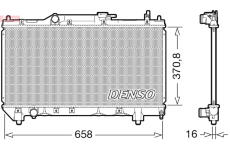 Chladič, chlazení motoru DENSO DRM50117