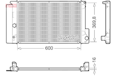 Chladič, chlazení motoru DENSO DRM50126