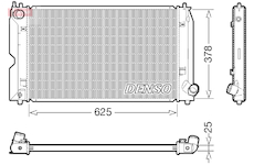 Chladič, chlazení motoru DENSO DRM50127