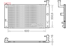 Chladič, chlazení motoru DENSO DRM50133