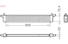 Chladič, chlazení motoru DENSO DRM50136